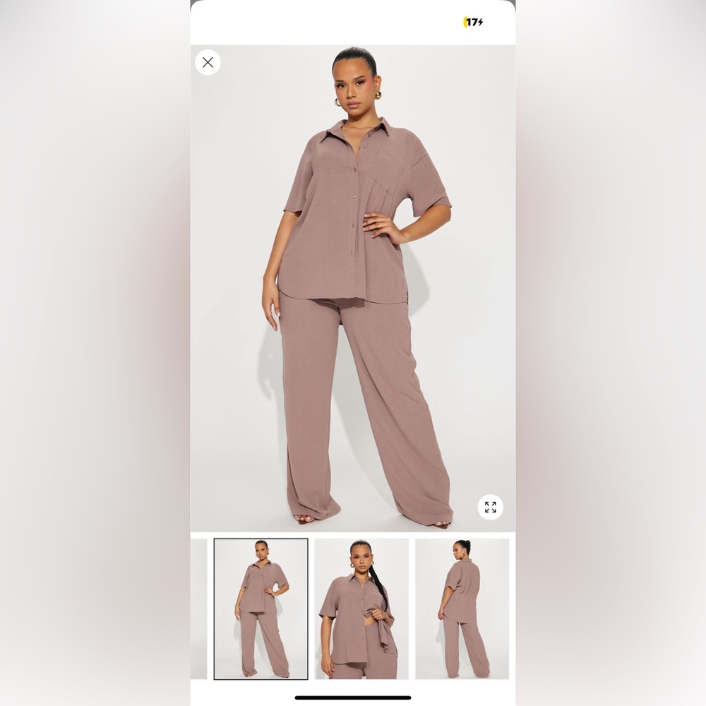 Fashion Nova Pants Set - 3X - XXXL - Pants - Top - Set - Plus Size - Work Wear